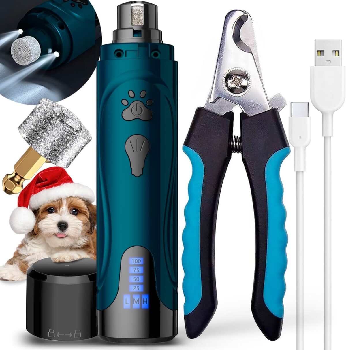 Dog Nail Grinder, Dog Nail Trimmers and Clippers Kit - Image 1