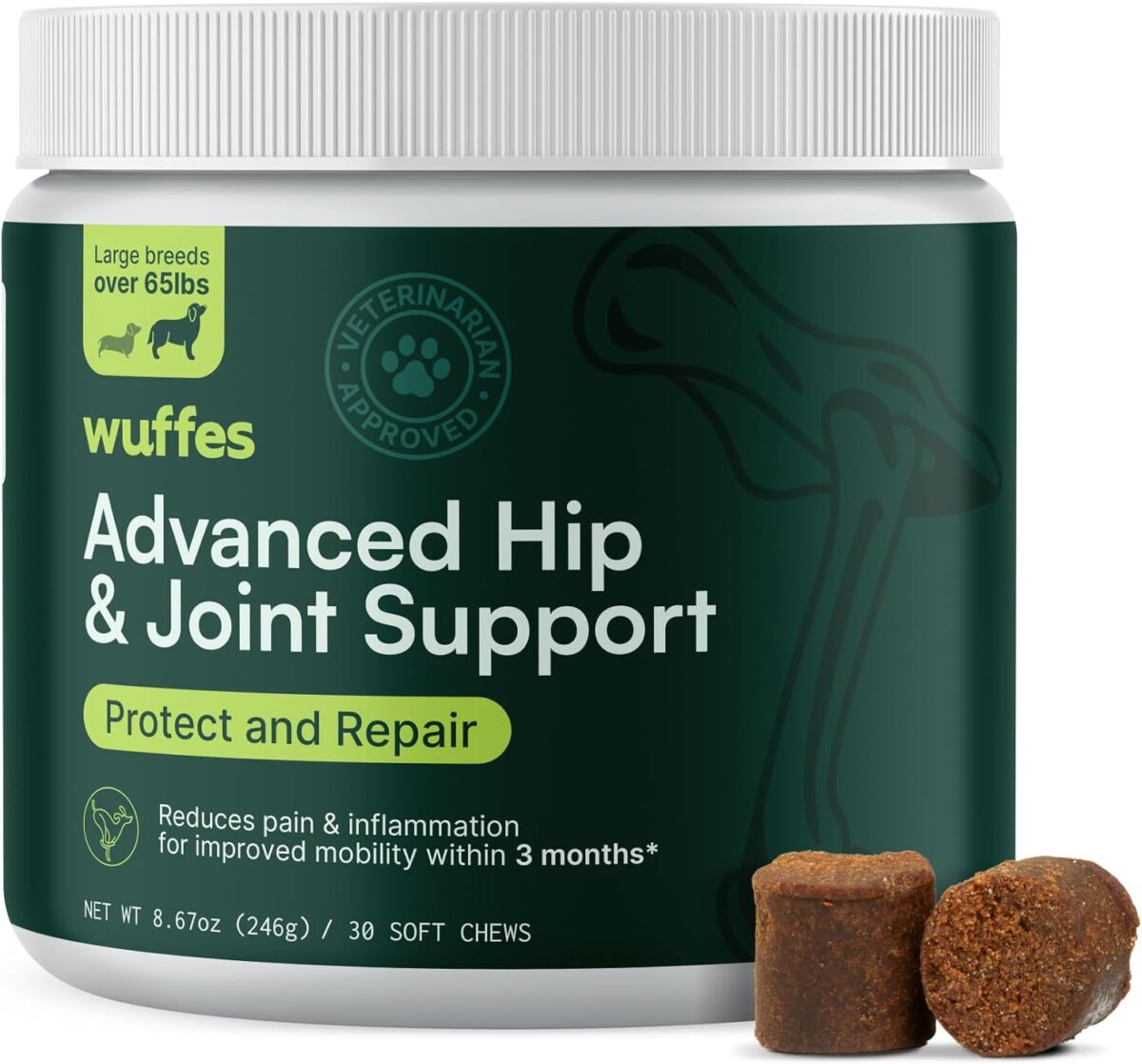 Wuffes Chewable Dog Hip & Joint Supplement - Image 1