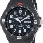 Casio MRW200H Series | Unisex Analog Watch | 100M WR | Stainless Steel Case | Resin Band | 2 Hand Analog (HR, Min, SEC) | Date Display | Screw Down Crown/Screw Down Caseback | 3 Year Battery