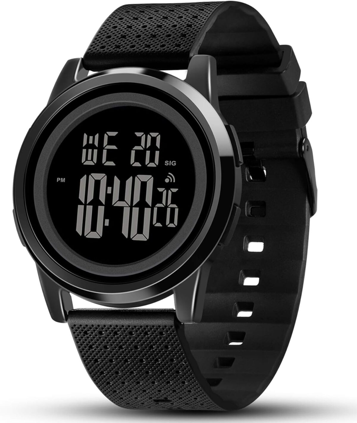 Mens Watch Ultra-Thin Digital Sports Watch Waterproof Stainless Steel Fashion Wrist Watch for Men Women - Image 1