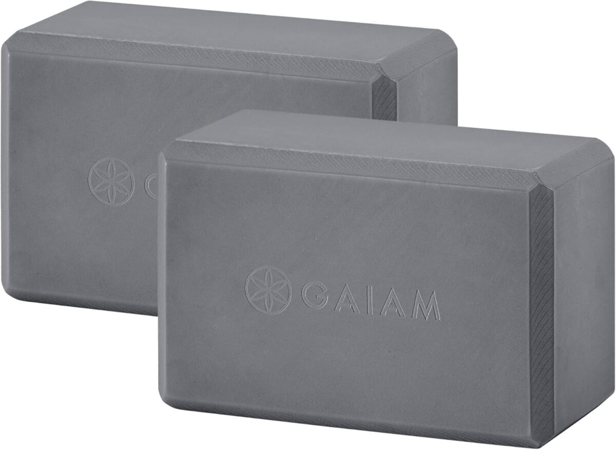 Gaiam Yoga Block - Supportive Latex-Free Eva Foam - Soft Non-Slip Surface with Beveled Edges for Yoga, Pilates, Meditation - Yoga Accessories for Stability, Balance, Deepen Stretches - Image 1