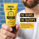 Bee Bald HEAL Aftershave for Men Healing Balm, Immediately Calms & Soothes Damaged Skin, Treats Bumps, Redness, Razor Burn & Other Shaving Irritations (2 Fl Oz) - Image 2