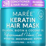 MAREE Hair Mask for Damaged Hair - Keratin Treatment Conditioner - Extremely Deep Conditioning Mask, Hydrating & Repairing, Keratina Mascarilla Para el Cabello