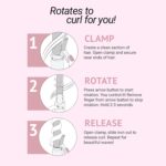 Beachwaver B1 Rotating Curling Iron - Automatic 1 Inch Ceramic Curling Iron - Easy-to-Use Spinning Wand for Long-Lasting Waves - Auto-Shut Off, Travel-Friendly, Dual Voltage (BW160) in Midnight Rose - Image 2