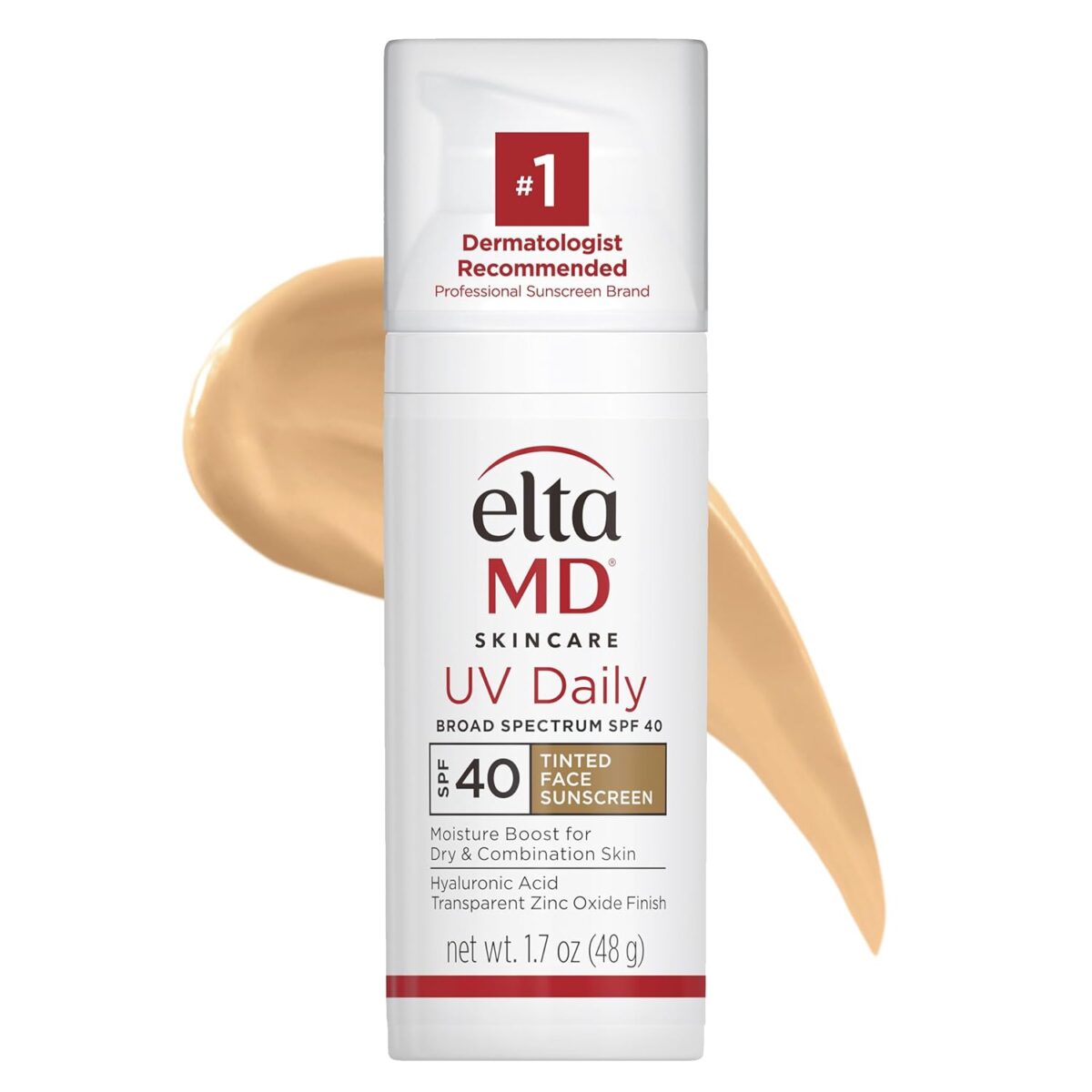 EltaMD UV Daily SPF 40 Tinted Face Sunscreen Moisturizer, Tinted Moisturizer for Face with SPF, Great for Dry, Combination, and Normal Skin - Image 1