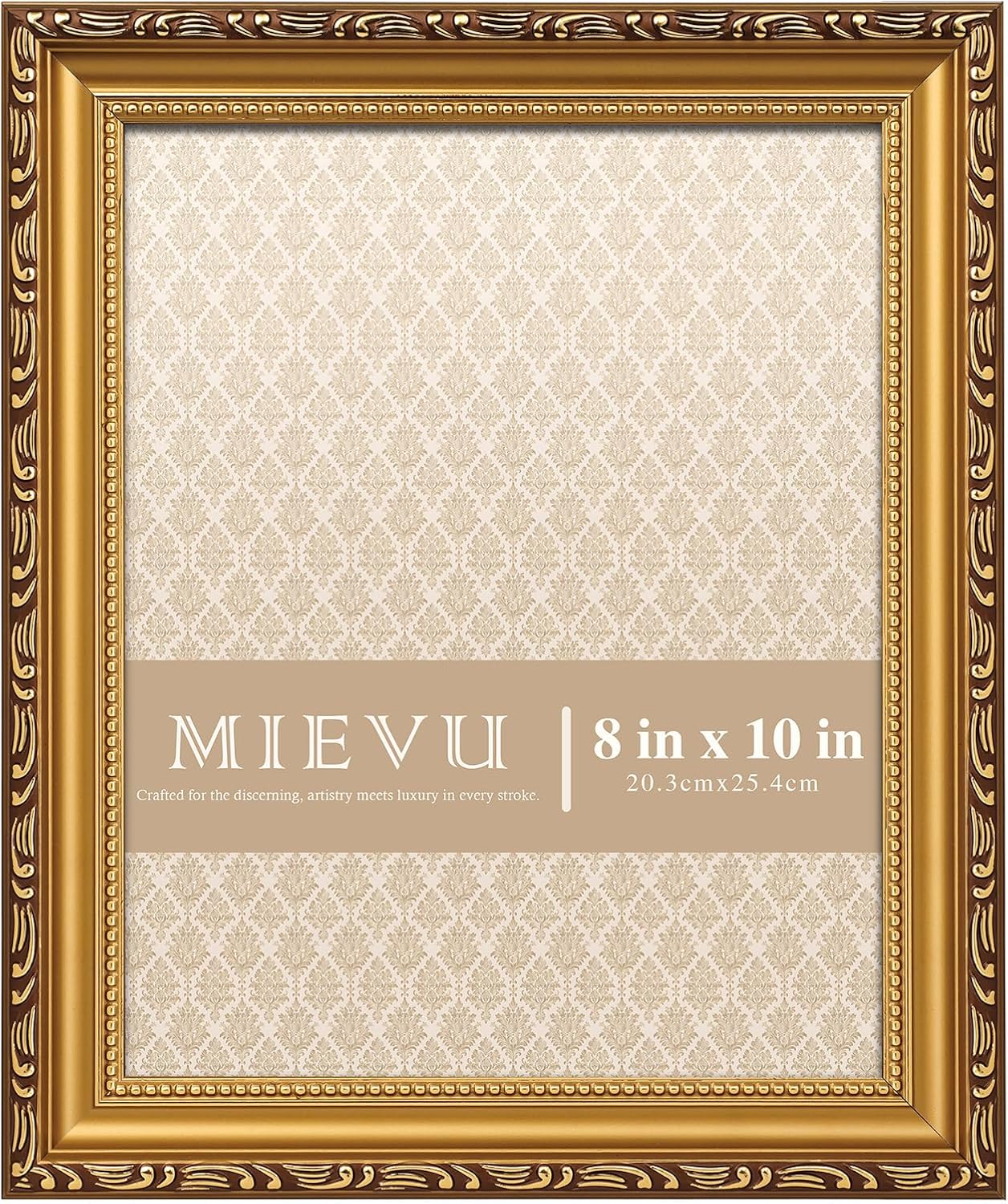 811qw7lcNpL. AC SL1500 .jpg 810 Picture Frame Gold - Picture Frames for Wall Hanging And Tabletop Display, Ornate Photo Frame for Poster,Vintage Frames,with Durable Plexiglass - Image 1