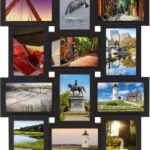 Melannco 12 Opening Collage Frame, Displays 4x6 and Six 6x4 Inch Photos, Black