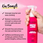 Marc Anthony Leave-In Conditioner Spray & Detangler, Grow Long Biotin - Anti-Frizz Deep Conditioner For Split Ends & Breakage - Vitamin E, Caffeine & Ginseng for Curly, Dry & Damaged Hair - Image 2