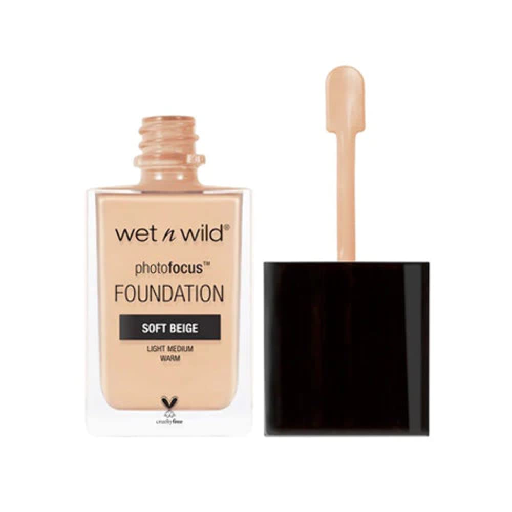 Wet N Wild Photo Focus Matte Liquid Foundation Soft Beige, Vegan & Cruelty Free wet n wild Photo Focus Matte Liquid Foundation Soft Beige, Vegan & Cruelty-Free