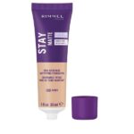 Rimmel London Stay Matte Liquid Mousse – 091 Light Ivory – Foundation, Lightweight, Shine Control, Oil-Free, 1oz