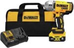 DEWALT 20V MAX Cordless Impact Wrench Kit, 20V MAX, 1/2" Hog Ring With 4-Mode Speed, Includes Battery, Charger and Kit Bag (DCF900P1)