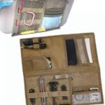 Large Molle Visor Organizer, Tactical Visor Organizer, Car Sun Visor Organizer Truck Accessories for Men, Tactical Gear for Men (Khaki)