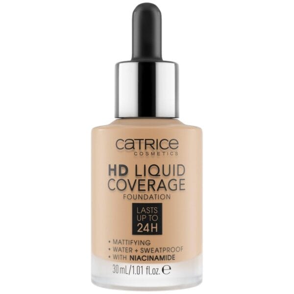 Catrice | HD Liquid Coverage Foundation | High & Natural Coverage | Vegan & Cruelty Free (032 | Nude Beige)