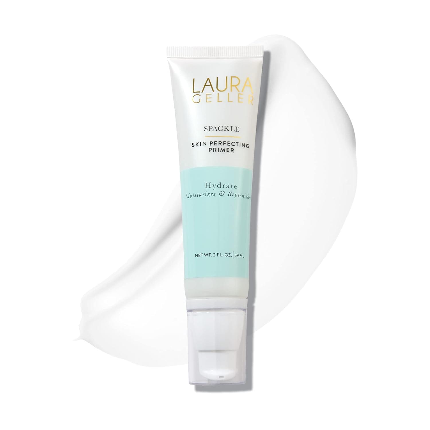 LAURA GELLER NEW YORK Spackle Primer Hydrate Super Size 2 Fl Oz Hyaluronic Acid Makeup Primer For Mature Skin LAURA GELLER NEW YORK Spackle Primer - Hydrate - Super-Size 2 Fl Oz - Hyaluronic Acid Makeup Primer for Mature Skin