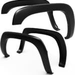 Tyger Auto Fender Flares Compatible with 1999-2006 Chevy Silverado GMC Sierra 1500 2500 3500HD; 2007 Classic Fleetside, Fine-Textured Paintable Factory Style 4pc | TG-FF6C4218