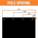 Buyers Products RC30PPB, 2 Pack, Super Durable Black Polymer Mudflaps 24×30 Inch, Mud Flaps are NOT Rubber