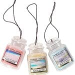 Yankee Candle Hanging Car Jar Ultimate 3-Pack Air Fresheners, Neutralizes Odors Up to 30 Days, Includes: Beach Walk, Pink Sands, and Sun and Sand (Pack of 3)