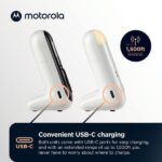 Motorola Nursery PIP15 Audio Baby Monitor, Dual Room HD Infant Monitor with Nightlight, 1500 Ft. Range, Two-Way Talk, Includes Parent Unit, 2 Monitors