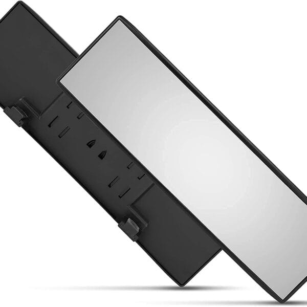 Verivue Universal Panoramic 12-Inch Rear View Mirror, Anti-Glare Wide Angle Car Mirror, Rearview Mirrors Accessory for Baby Rear-Facing, Clear Panoramic Convex Mirrors for Cars and SUVs