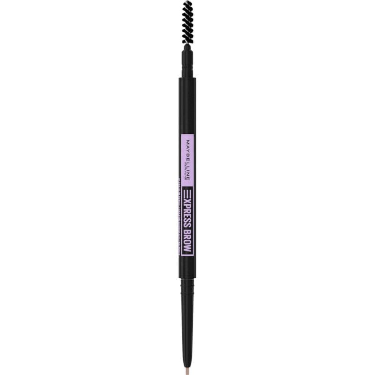 Maybelline Express Brow Ultra Slim Eyebrow Makeup, Brow Pencil with Precision Tip and Spoolie for Defined Eyebrows, Taupe, 1 Count