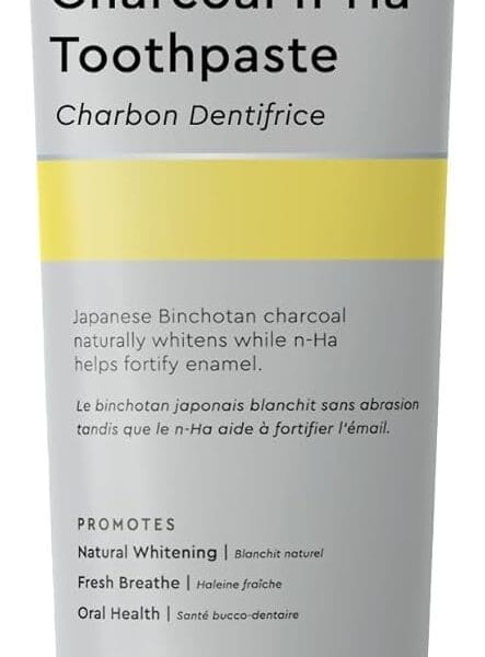 Boka Charcoal Fluoride Free Toothpaste Nano Hydroxyapatite, Helps Remineralize, Appropriate for Sensitive Teeth, Whitening - for Adult, Oral Care - Yuzu Mint Flavor, 4oz 1Pk - US Manufactured