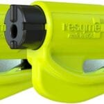Resqme Pack of 2, The Original Emergency Keychain Car Escape Tool, 2-in-1 Seatbelt Cutter and Window Breaker, Made in USA, Safety Yellow
