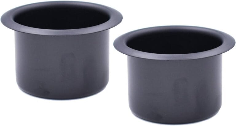2Pcs Metal Sofa Recliner-Handles Cup Holder Insert Replacement Drink Can Holder for Sofa Boat Rv Couch Car Truck Poker Table, Black