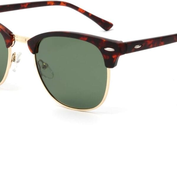 KALIYADI Polarized Sunglasses for Men and Women Semi-Rimless Frame Driving Sun glasses UV Blocking