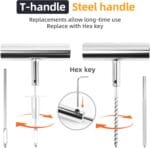 ORCISH 70PCS Tire Repair Kit, Professional Heavy Duty Tire Plug Kit, Tire Patch Kit for Fix a Flat, Tubeless Tire Puncture Change Tool Kit for Car, Motorcycle, Truck, ATV, Tractor, RV, SUV, Trailer