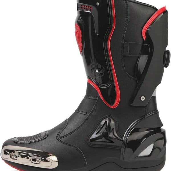 Motorcycle Riding Boots Motorcycle Leather Boots for Women and Men Protection Anti Slip Racing Sports