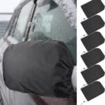 Frienda 6 Pieces Waterproof Side Mirror Covers Auto Rearview Protection Cover Exterior Rear View Accessories Car Mirror Accessories with Drawstrings for Car Vehicle Winter