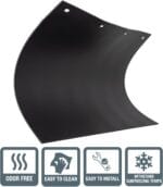 Buyers Products RC30PPB, 2 Pack, Super Durable Black Polymer Mudflaps 24×30 Inch, Mud Flaps are NOT Rubber