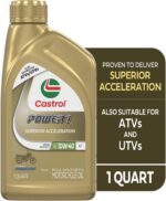 Castrol Power1 4T 10W-40 Full Synthetic Motorcycle Oil, 1 Quart, Pack of 6