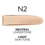 L’Oreal Paris True Match Super-Blendable Foundation, Medium Coverage Liquid Foundation Makeup, N2, Light, 1 Fl Oz