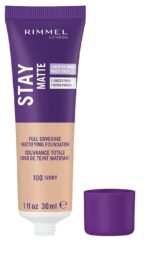 Rimmel London Stay Matte Liquid Mousse – 091 Light Ivory – Foundation, Lightweight, Shine Control, Oil-Free, 1oz