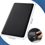 KitchenClouds Kitchen Mat Cushioned Anti Fatigue Rug 17.3″x28″ Waterproof, Non Slip, Standing and Comfort Desk/Floor Mats for House Sink Office (Black)