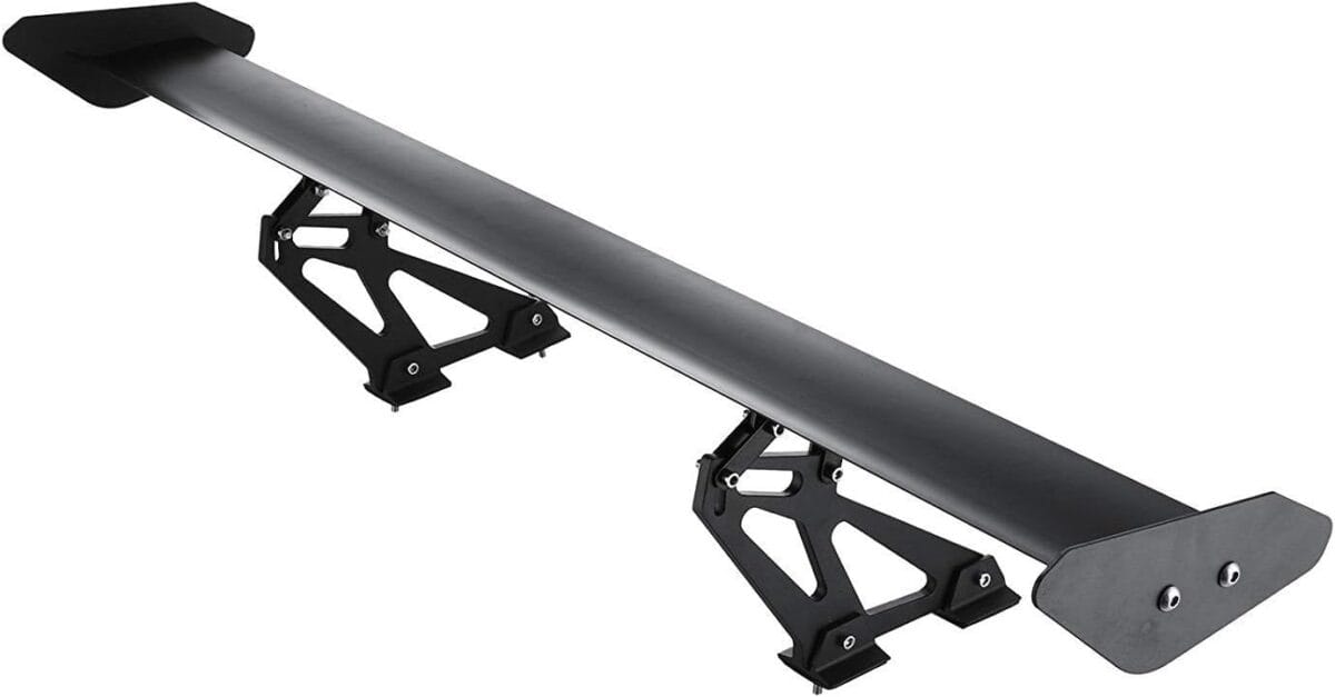 Mophorn GT Wing Spoiler 43.3inch Adjustable Universal Lightweight Aluminum Car Rear Spoiler Wing,Racing Spoiler BGW/JDM Drift