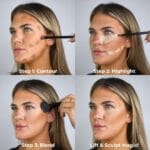 W7 Lift & Sculpt Cream Contour Kit – Concealing, Highlighting & Contouring Makeup Palette – Step-by-Step Instructions Included