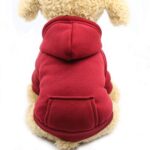 Winter Dog Hoodie Sweatshirts with Pockets