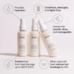 OUAI Leave In Conditioner & Heat Protectant Spray – Prime Hair for Style, Smooth Flyaways, Add Shine and Use as Detangling Spray – No Parabens, Sulfates or Phthalates (4.7 oz)