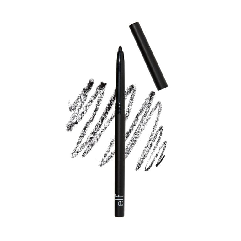 e.l.f. No Budge Retractable Eyeliner, Creamy, Ultra-Pigmented & Waterproof, Creates Bold & Defined Lines, Vegan & Cruelty-Free, Black 0.006 Oz
