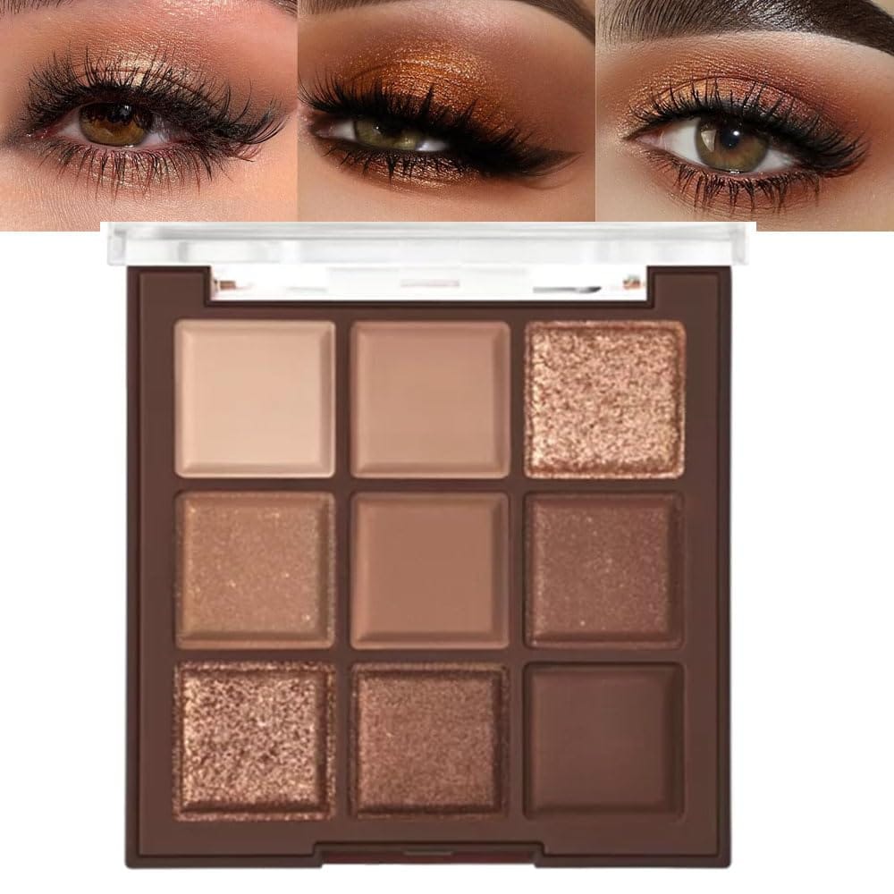 Neutral Nude Brown Eye Shadow Palette,Rose Gold Dark Brown Bronze Naked Cream Eyeshadow Palette Makeup,Highly Pigmented Natural Eyeshadow Palette For Brown Eyes Long Lasting Naturing Looking Neutral Nude Brown Eye Shadow Palette,Rose Gold Dark Brown Bronze Naked Cream Eyeshadow Palette Makeup,Highly Pigmented Natural Eyeshadow Palette for Brown Eyes Long Lasting Naturing-Looking