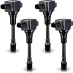 ENA Set of 4 Ignition Coil Pack 2007 2008 2009 2010 2011 2012 Compatible with Nissan Altima Versa Sentra Cube Rogue Frontier 2013 2014 2015 Infiniti M56 FX50 QX60 QX70 2.5L 2.0L 1.8L Replace# UF549