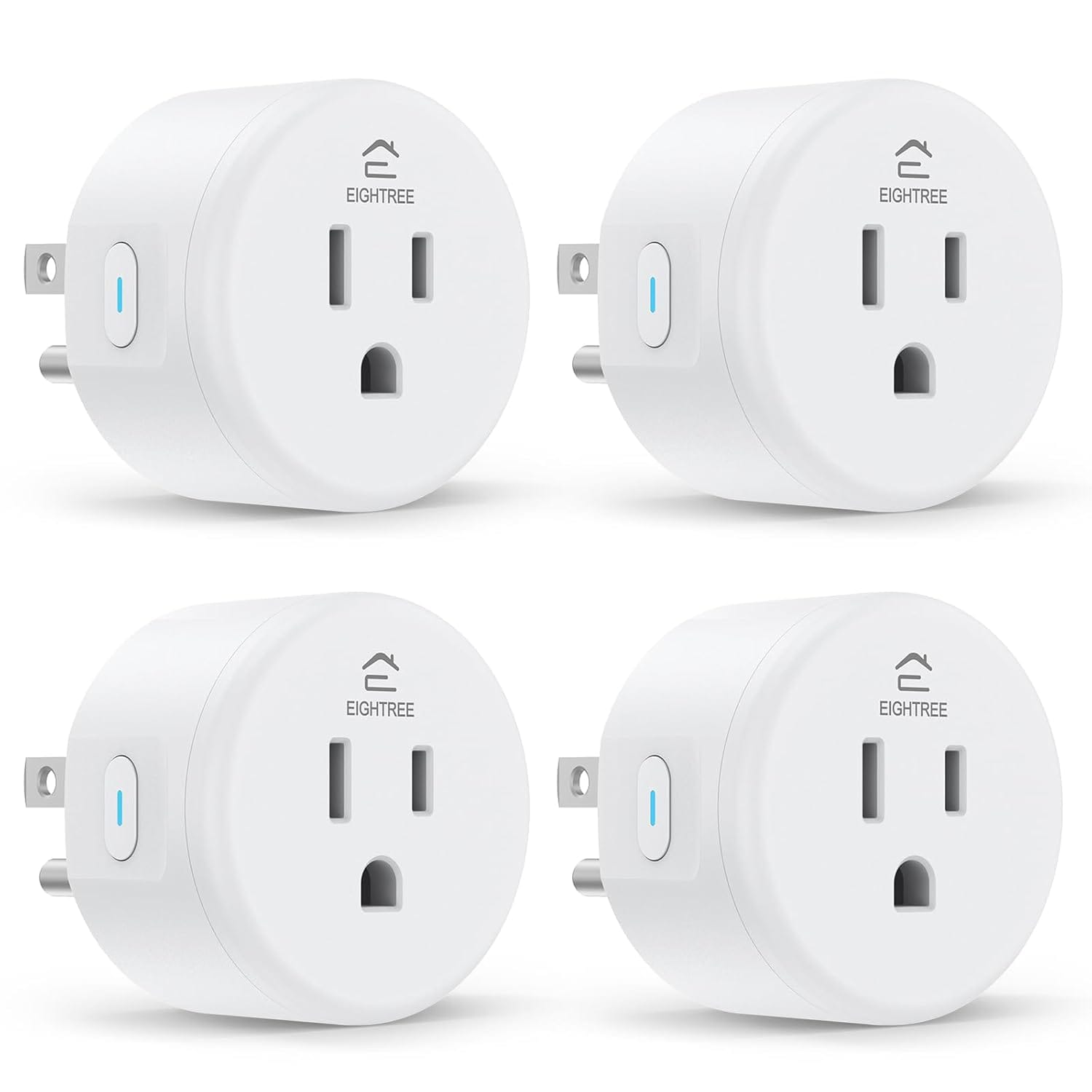 EIGHTREE Smart Plug, Smart Home WiFi Outlet Works With Alexa & Google Home, Smart Socket With Remote Control & Timer Function, 2.4GHz WiFi Only, 4 Packs EIGHTREE Smart Plug, Smart Home WiFi Outlet Works with Alexa & Google Home, Smart Socket with Remote Control & Timer Function, 2.4GHz WiFi Only, 4 Packs