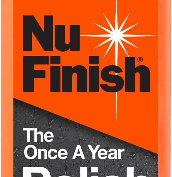 Nu Finish Once a Year Polish and Sealant, Car Polish and Paint Sealant with 3-in-1 Ceramic Technology to Repair, Seal and Repel, 16 fl oz Bottle