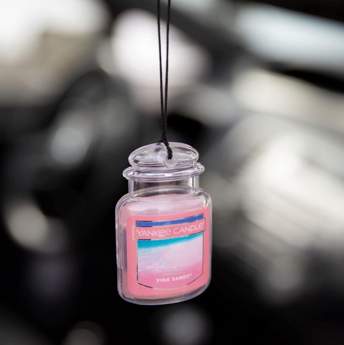 Yankee Candle Hanging Car Jar Ultimate 3-Pack Air Fresheners, Neutralizes Odors Up to 30 Days, Includes: Beach Walk, Pink Sands, and Sun and Sand (Pack of 3)
