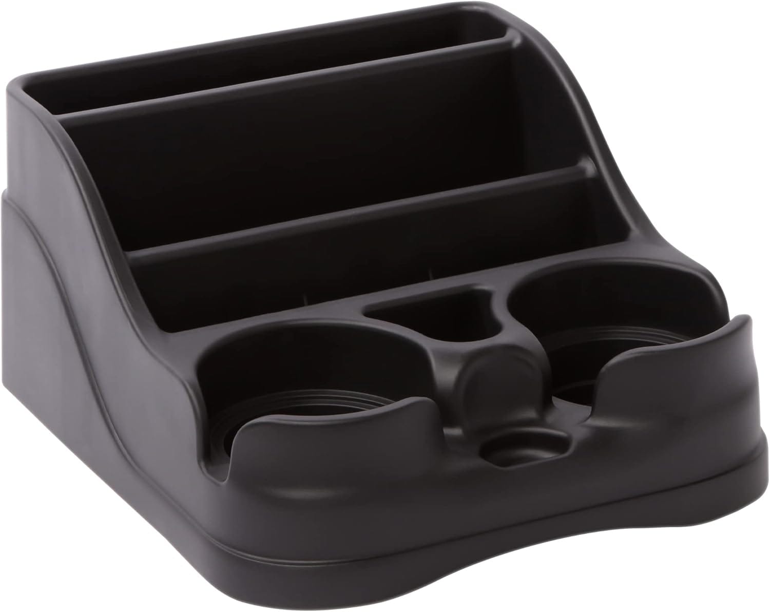Small Center Console For Cars, Trucks, Minivans, SUVs, Vehicle Organizer, Cup Holders, Recycled Plastic, Made In USA (Black) Small Center Console for Cars, Trucks, Minivans, SUVs, Vehicle Organizer, Cup Holders, Recycled Plastic, Made in USA (Black)