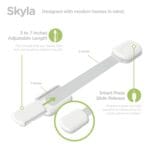 SKYLA HOMES Baby Locks (8-Pack) Child Safety Cabinet Proofing – Safe Quick and Easy 3M Adhesive Cabinet Drawer Door Latches No Screws & Magnets Multi-Purpose for Furniture Kitchen Ovens Toilet Seats