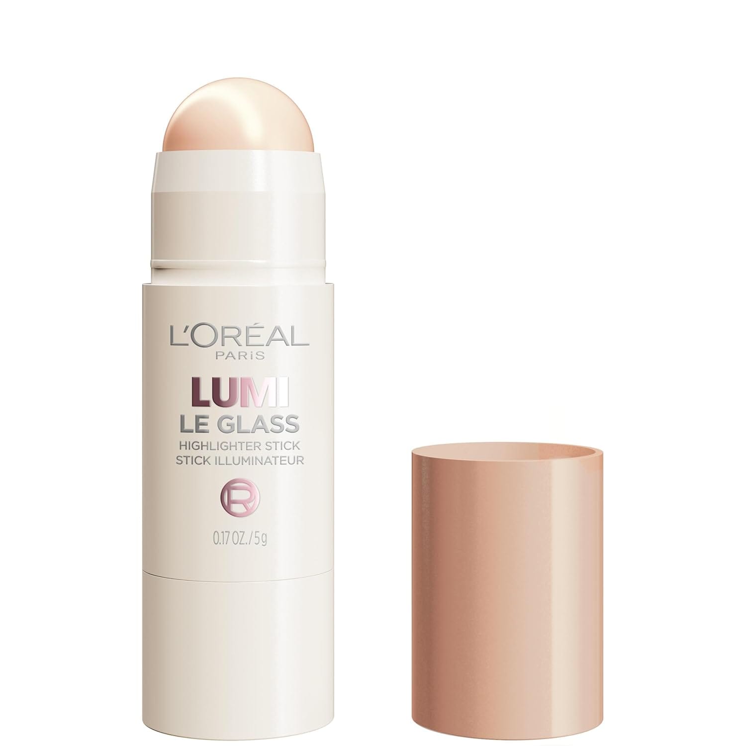 L'Oreal Paris True Match Lumi Le Glass Highlighter Stick, Reflective, Translucent, Glassy Highlighter For Face And Body, 610 Glassy Pearl Eclat, 0.17 Oz L'Oreal Paris True Match Lumi Le Glass Highlighter Stick, Reflective, Translucent, Glassy Highlighter for Face and Body, 610 Glassy Pearl Eclat, 0.17 Oz