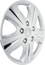 Custom Accessories 96411 GT-5 Silver 15″ Wheel Cover, Pack of 4
